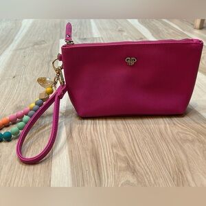 PurseN Pink Getaway Wristlet And Beaded Keychain
